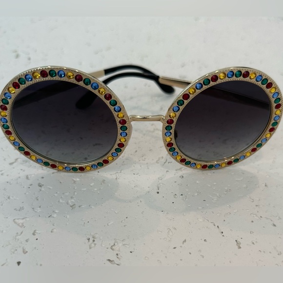 DOLCE & GABBANA ROUND SUNGLASSES - Picture 12 of 16